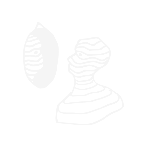 a person whose head and upper body is covered with a bandage looks into a mirror and sees a person whose head and upper body is covered with a bandage. vectorized line-drawing.