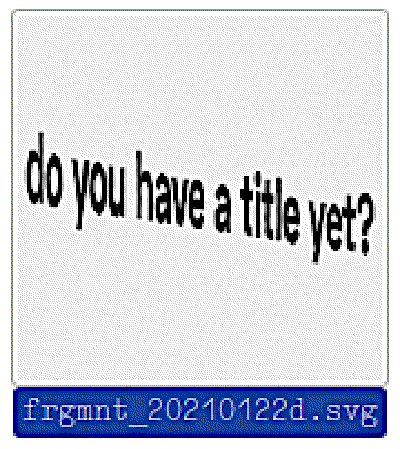 do you have a title yet?