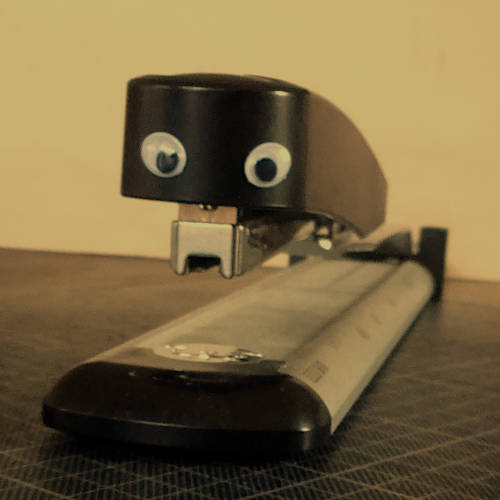 stapler fan with eyes