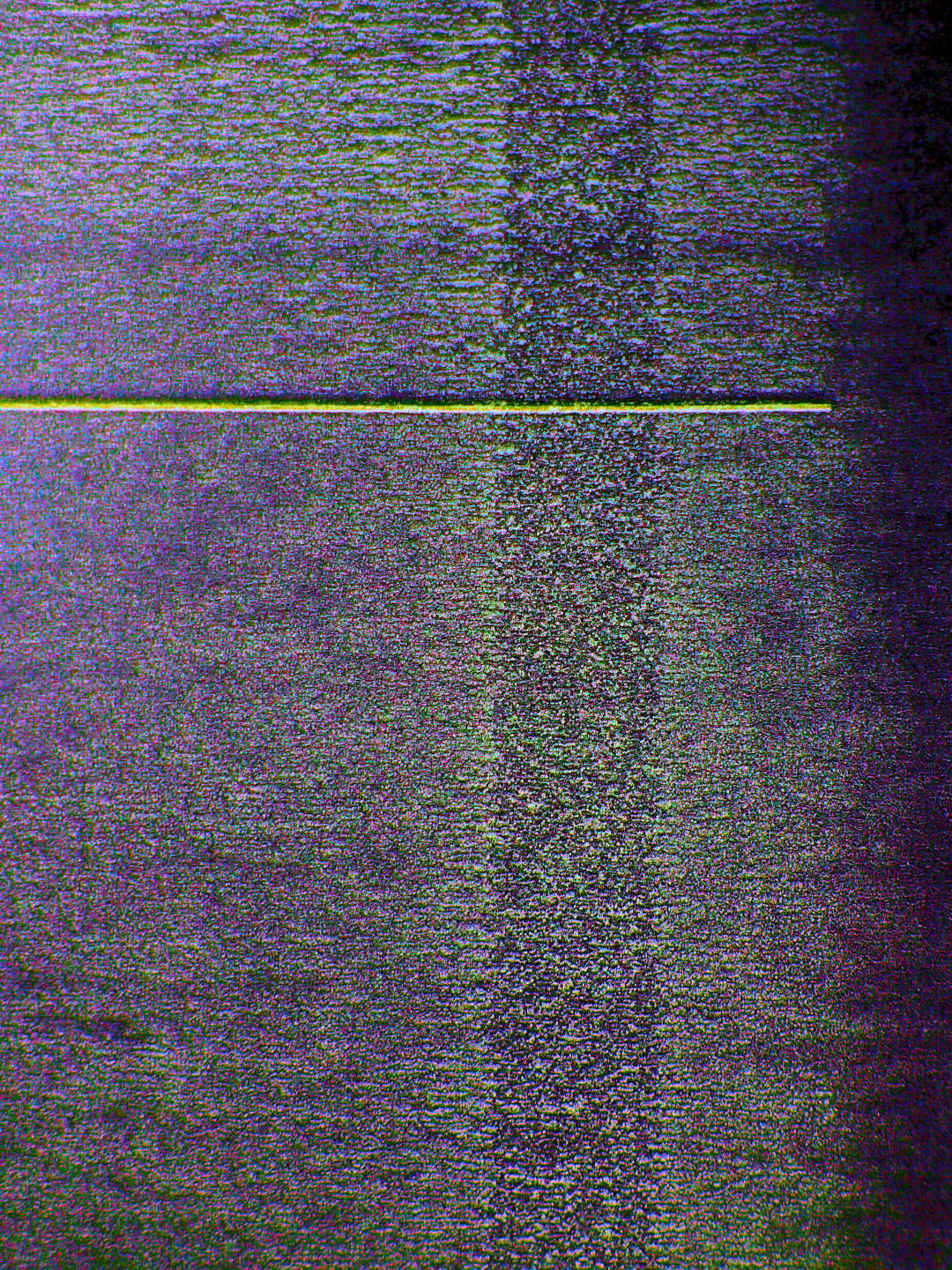 horizontal green bar on noise background. digital photography.